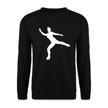 Patinage artistique Patinage artistique Patinage sur glace Cadeau - Sweat-shirt Unisexe - noir - Devant - Alina (178cm) & Michal (187cm)