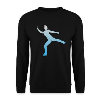Patinage artistique Patinage artistique Patinage sur glace Cadeau - Sweat-shirt Unisexe - noir - Devant - Alina (178cm) & Michal (187cm)