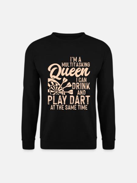 Je suis une reine multitâche que je peux boire - Sweat-shirt Unisexe - noir