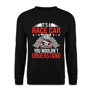 C’est une voiture de course que vous ne comprenez pas - Sweat-shirt Unisexe - noir - Devant - Alina (178cm) & Michal (187cm)