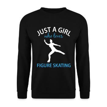 Citation de patinage artistique Cadeau de patinage artistique - Sweat-shirt Unisexe - noir - Devant - Alina (178cm) & Michal (187cm)