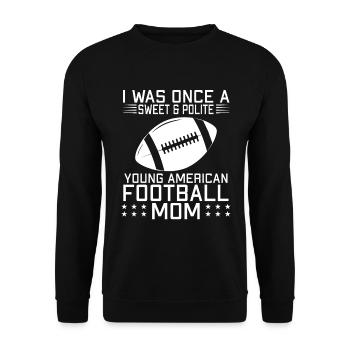 J’étais autrefois un football doux et poli - Sweat-shirt Unisexe - noir - Devant - Alina (178cm) & Michal (187cm)