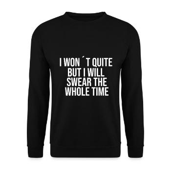 I won't be silent but I will - Unisex Sweatshirt - black - Front - Alina (178cm) & Michal (187cm)