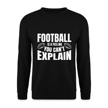 Sonntage Sind Für Kirche Und Football - Unisex Pullover - Schwarz - Vorne - Alina (178cm) & Michal (187cm)
