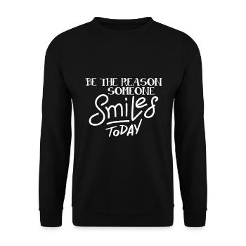 Soyez la raison pour laquelle quelqu’un sourit aujourd’hui - Sweat-shirt Unisexe - noir - Devant - Alina (178cm) & Michal (187cm)