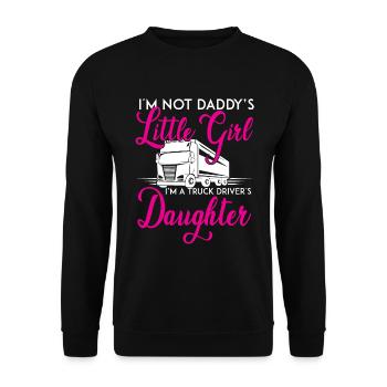 I'm not daddy's little girl - Unisex Sweatshirt - black - Front - Alina (178cm) & Michal (187cm)