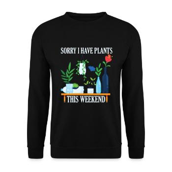 Je suis désolé de planter ce week-end - Sweat-shirt Unisexe - noir - Devant - Alina (178cm) & Michal (187cm)