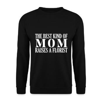 La meilleure mère élève un fleuriste - Sweat-shirt Unisexe - noir - Devant - Alina (178cm) & Michal (187cm)