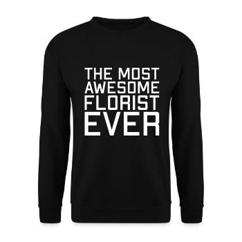 The greatest florist of all time - Unisex Sweatshirt - black - Front - Alina (178cm) & Michal (187cm)