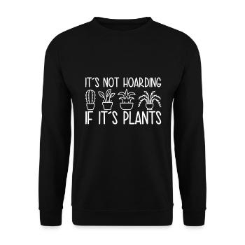 Pflanzen Sind Keine Hortung - Florist - Unisex Pullover - Schwarz - Vorne - Alina (178cm) & Michal (187cm)