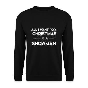 Tout ce que je veux pour Noël - Sweat-shirt Unisexe - noir - Devant - Alina (178cm) & Michal (187cm)