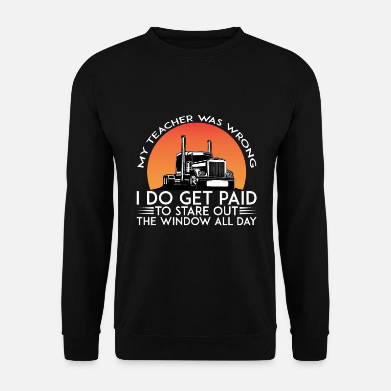 Mon professeur avait tort, je serai pour regarder - Sweat-shirt Unisexe - noir