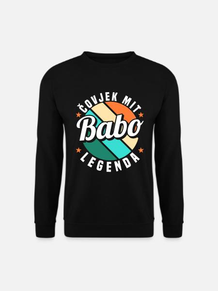 Babo Bosnien Vater Bosnischer Papa Balkan Bosna - Unisex Pullover - Schwarz