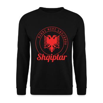 Albanien Njeri Miti Legjenda - Shqiptar Sqip - Unisex Pullover - Schwarz - Vorne - Alina (178cm) & Michal (187cm)