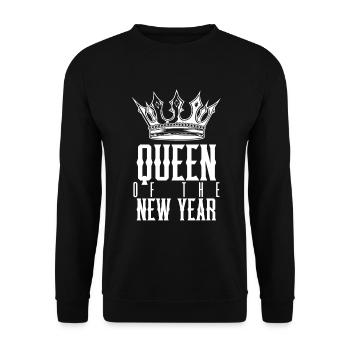 Reine du Nouvel An - Sweat-shirt Unisexe - noir - Devant - Alina (178cm) & Michal (187cm)