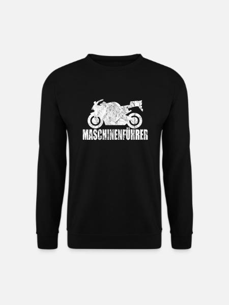 Maschinenführer - Motorradfahrer und Biker - Unisex Pullover - Schwarz