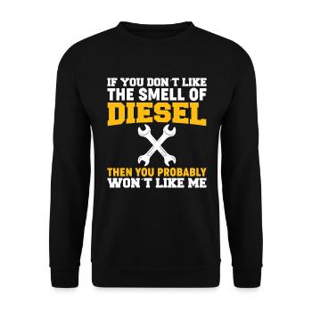 Si vous n’aimez pas l’odeur du diesel - Sweat-shirt Unisexe - noir - Devant - Alina (178cm) & Michal (187cm)