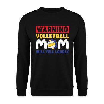 Ich Trinke Nicht Wenn Ich Volleyball Schau Oh Wart - Unisex Pullover - Schwarz - Vorne - Alina (178cm) & Michal (187cm)