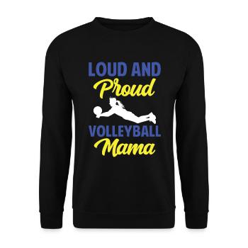 Wir Spielen Nicht Mit Puppe Wir Spielen Volleybal - Unisex Pullover - Schwarz - Vorne - Alina (178cm) & Michal (187cm)