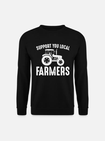 Support your local farmers - Unisex Sweatshirt - black