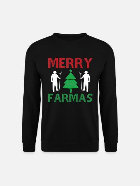 Merry Farmas - Unisex Sweatshirt - black