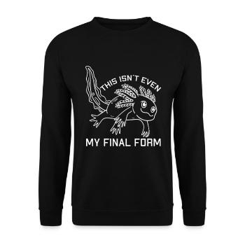 Das Ist Nicht Einmal Meine Endgültige Form - Unisex Pullover - Schwarz - Vorne - Alina (178cm) & Michal (187cm)