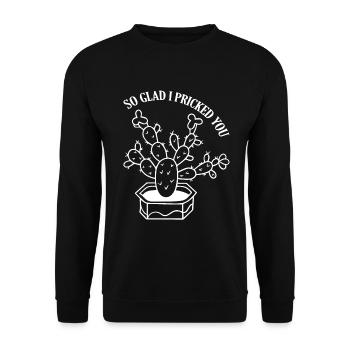 Je suis tellement content de t’avoir piqué - Sweat-shirt Unisexe - noir - Devant - Alina (178cm) & Michal (187cm)