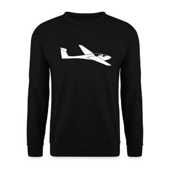 Planeur Planeur Pilote Avion Cadeau - Sweat-shirt Unisexe - noir - Devant - Alina (178cm) & Michal (187cm)