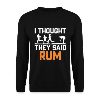 I thought they were rumbling - Unisex Sweatshirt - black - Front - Alina (178cm) & Michal (187cm)