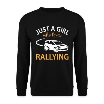 Rallye de voitures de course Dire cadeau Dames Filles - Sweat-shirt Unisexe - noir - Devant - Alina (178cm) & Michal (187cm)