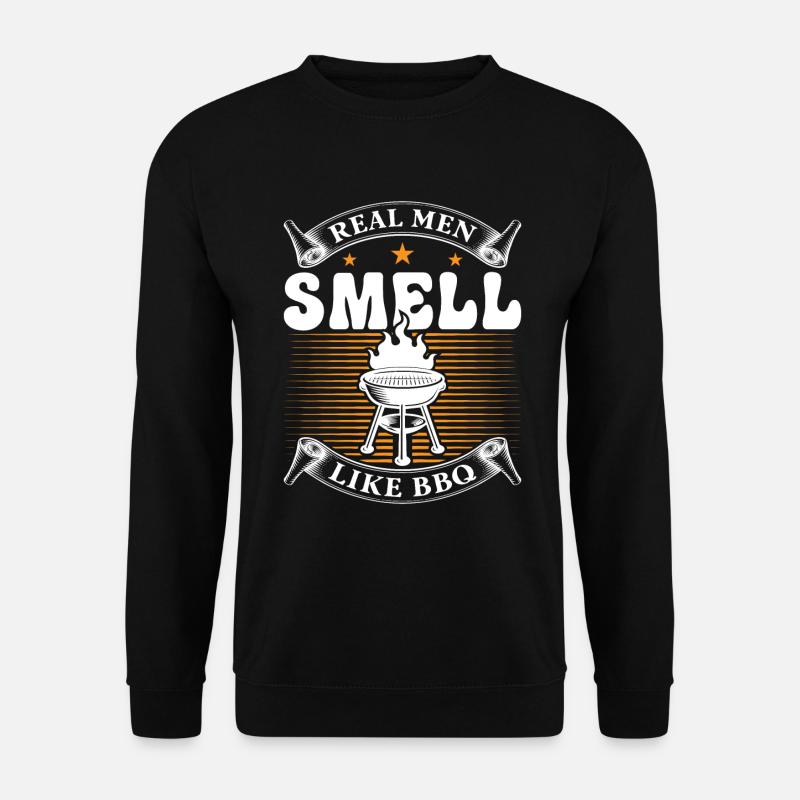Echte Männer Riechen Nach Bbq - Unisex Pullover - Schwarz