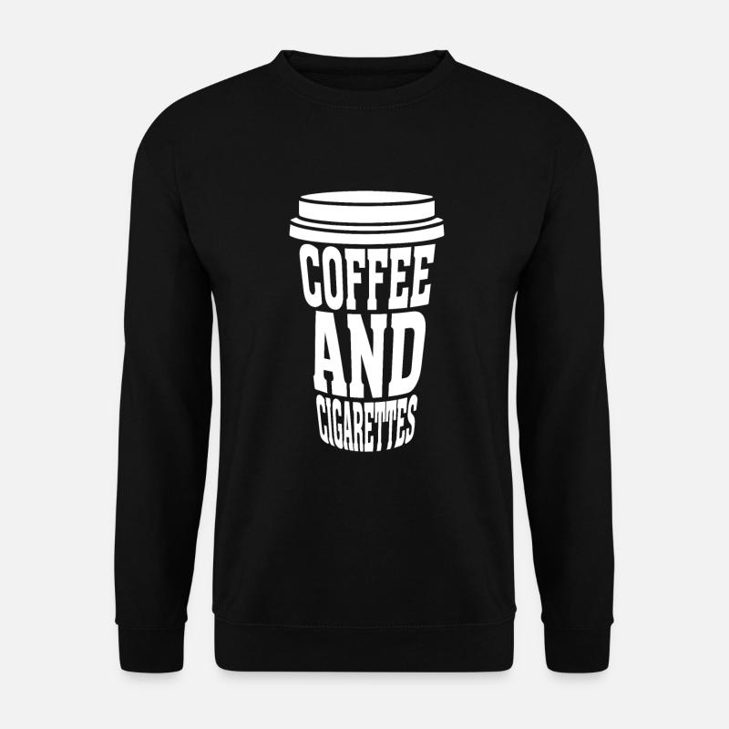 Café et cigarettes - Sweat-shirt Unisexe - noir