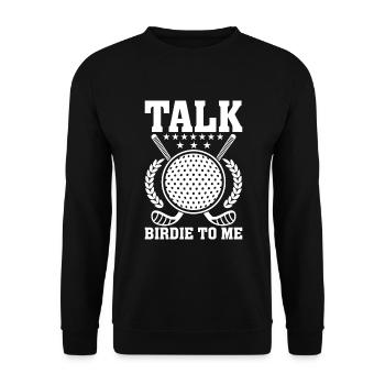Sprich Vögelchen Zu Mir - Unisex Pullover - Schwarz - Vorne - Alina (178cm) & Michal (187cm)