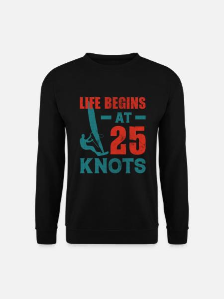 Planche à voile, sports nautiques - Sweat-shirt Unisexe - noir