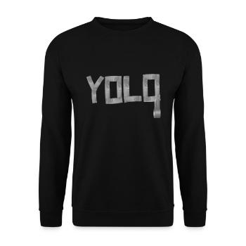 Yolo - Unisex Pullover - Schwarz - Vorne - Alina (178cm) & Michal (187cm)