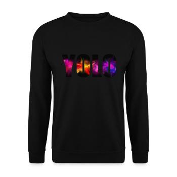 Yolo - Unisex Pullover - Schwarz - Vorne - Alina (178cm) & Michal (187cm)
