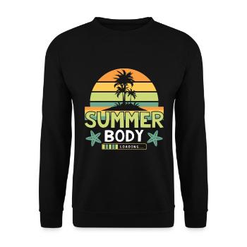 Summer Body Loads... - Unisex Sweatshirt - black - Front - Alina (178cm) & Michal (187cm)