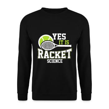 Oui, c’est Racket Science - Sweat-shirt Unisexe - noir - Devant - Alina (178cm) & Michal (187cm)
