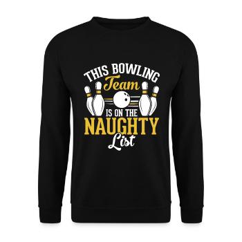 Cette équipe de bowling est sur la liste du mal - Sweat-shirt Unisexe - noir - Devant - Alina (178cm) & Michal (187cm)