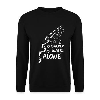 I Never Go Alone - Horses - Unisex Sweatshirt - black - Front - Alina (178cm) & Michal (187cm)