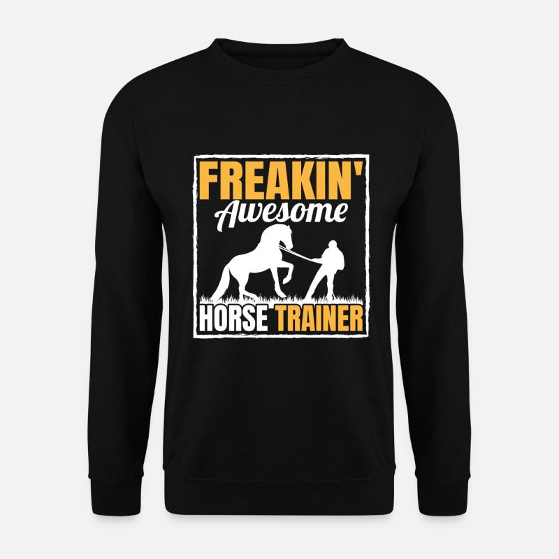 Genialer Pferdetrainer - Unisex Pullover - Schwarz