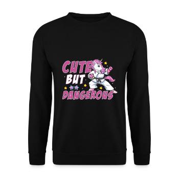 Mignon mais dangereux - Sweat-shirt Unisexe - noir - Devant - Alina (178cm) & Michal (187cm)