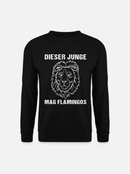 Lion Meets Flamingo: Unconventional Gift - Unisex Sweatshirt - black