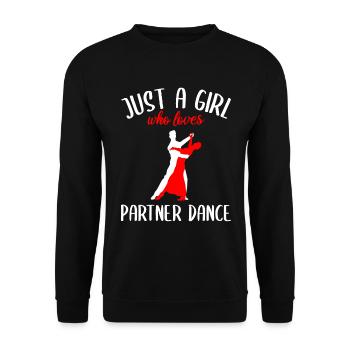 Fille qui aime la danse de couple - Sweat-shirt Unisexe - noir - Devant - Alina (178cm) & Michal (187cm)