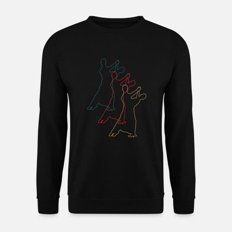 Couples dansants : élégance et synchronicité - Sweat-shirt Unisexe - noir
