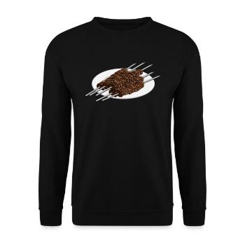 Esthétique Shashlik : servi et élégant - Sweat-shirt Unisexe - noir - Devant - Alina (178cm) & Michal (187cm)