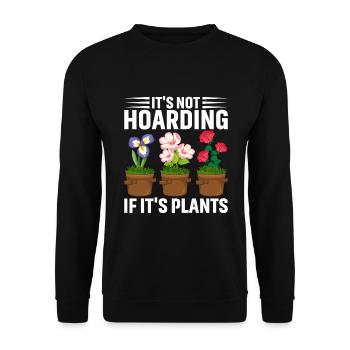 Kein Horten Wenn Es Sich Um Pflanzen Handelt - Unisex Pullover - Schwarz - Vorne - Alina (178cm) & Michal (187cm)