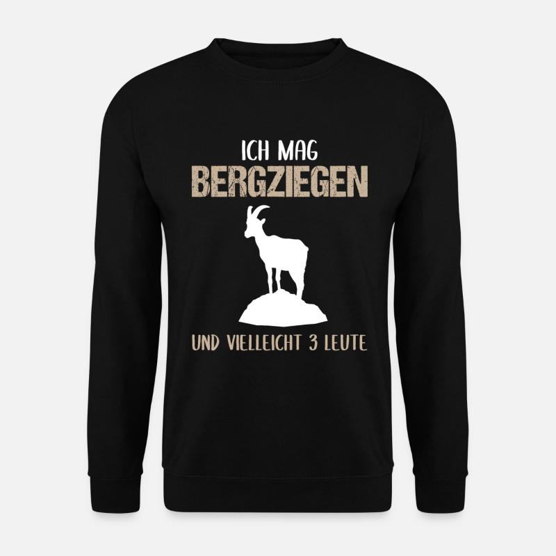 Bergziegenfreund - Unisex Pullover - Schwarz
