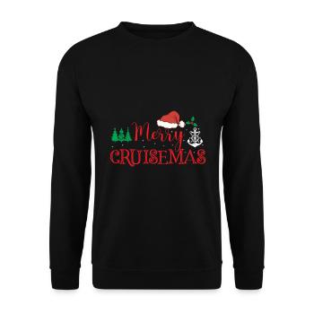 Merry Cruise Christmas - Unisex Sweatshirt - black - Front - Alina (178cm) & Michal (187cm)