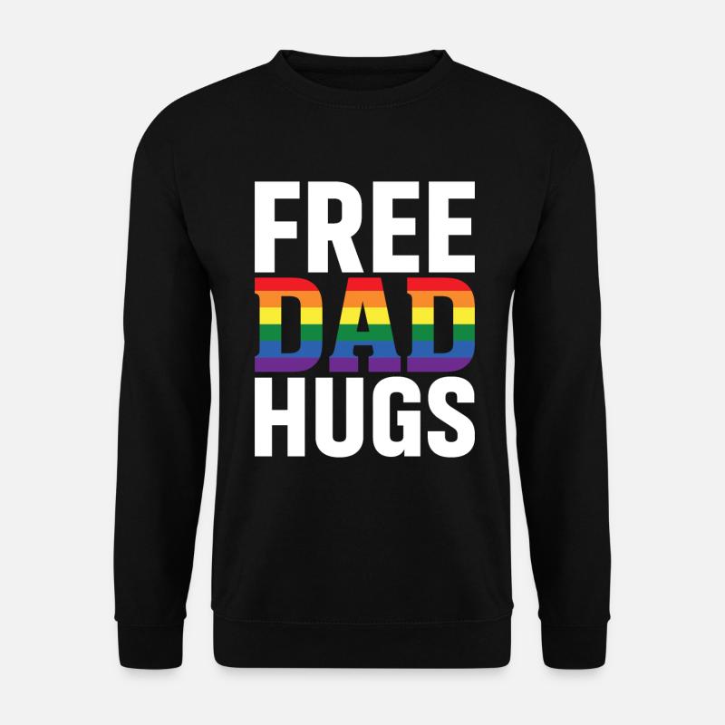 Câlins de papa gratuits - Sweat-shirt Unisexe - noir